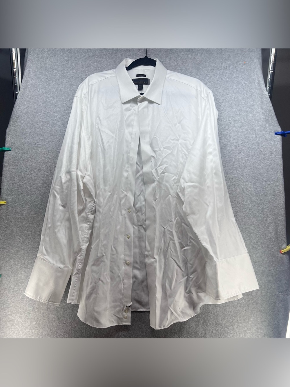Jos. A. Bank Men’s White Dress Shirt - Classic Point Collar